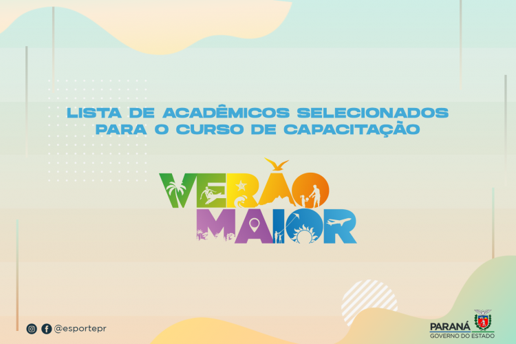 Imagem ilustrativa com a logomarca do Verão Maior