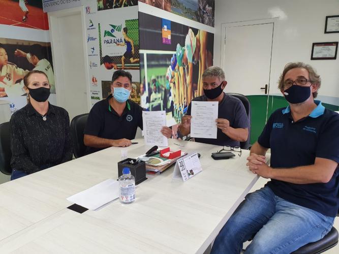 Assinatura do termo de adesão JEBS 2021