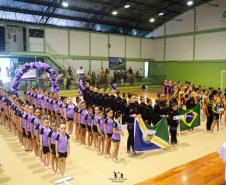 Alunas do projeto no festival Ginasta Fantástica individual, em outubro 2019. Foto: arquivo pessoa.