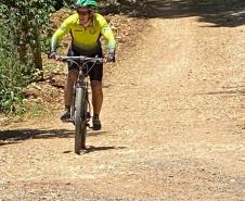 foto dos ciclistas na ciclorrota caetê no município de Rio Branco do Sul