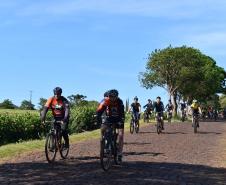 ciclistas pedalando na Rota Marialva I