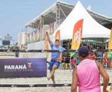 Matinhos, 11 de fevereiro de 2023 - Neste sábado a Arena Verão Maior em Caiobá recebeu o Torneio de Beach Tennis. Fotos: Roberto Dziura Jr/AEN