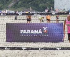 Matinhos, 11 de fevereiro de 2023 - Neste sábado a Arena Verão Maior em Caiobá recebeu o Torneio de Beach Tennis. Fotos: Roberto Dziura Jr/AEN