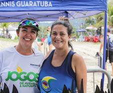 Matinhos, 11 de fevereiro de 2023 - Neste sábado a Arena Verão Maior em Caiobá recebeu o Torneio de Beach Tennis. Fotos: Roberto Dziura Jr/AEN