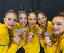 OURO NA COPA DO MUNDO DE GINÁSTICA RÍTMICA EM PORTIMÃO, PORTUGAL