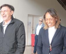 Filha de Pelé visita complexo esportivo do Governo do Estado, em Curitiba
