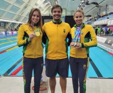 Gêmeas da natação paranaense: Débora e Beatriz Carneiro fazem dobradinha em Mundial Paralímpico