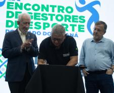 O programa O Esporte Que Queremos  visa contribuir para o refinamento da gestão do esporte no Estado e nos municípios, tendo como premissa a Lei Geral do Esporte e a Lei do Sistema Esportivo Estadual