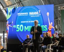 Governador em exercício Darci Piana participa do evento Transformando Pessoas, Formando Vencedores, evento que reuniu atletas e técnicos paranaenses que vão participar dos Jogos Olímpicos e Paralímpicos de Paris 2024. 