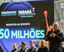 Governador em exercício Darci Piana participa do evento Transformando Pessoas, Formando Vencedores, evento que reuniu atletas e técnicos paranaenses que vão participar dos Jogos Olímpicos e Paralímpicos de Paris 2024. 