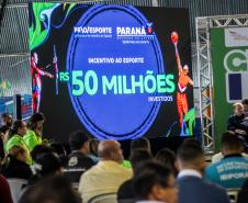 Governador em exercício Darci Piana participa do evento Transformando Pessoas, Formando Vencedores, evento que reuniu atletas e técnicos paranaenses que vão participar dos Jogos Olímpicos e Paralímpicos de Paris 2024. 