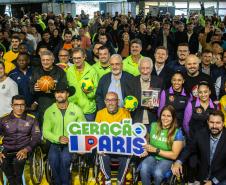 Governador em exercício Darci Piana participa do evento Transformando Pessoas, Formando Vencedores, evento que reuniu atletas e técnicos paranaenses que vão participar dos Jogos Olímpicos e Paralímpicos de Paris 2024. 
