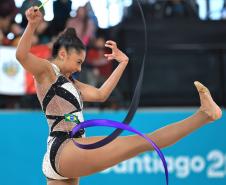 Paranaense Bárbara Domingos leva o bi no Pan-Americano de ginástica rítmica