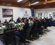 Reunião, na sede da SEES, com participação de todos os chefes regionais, para alinhar a política pública esportiva nos 399 municípios do nosso estado