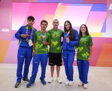 Paraná fecha primeiro bloco dos Jogos da Juventude em 2º lugar no quadro geral de medalhas