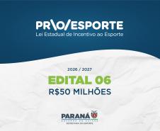 O Governo do Estado divulgou a  lista dos 263 projetos selecionados pelo Edital nº 06 do Programa Proesporte 
