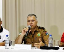 Coletiva de imprensa da Coordenação Geral da Operação Verão Paraná.