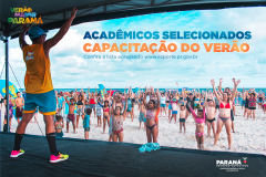 Acadêmicos selecionados - Capacitação Verão Maior Paraná