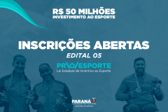 Abertas as inscrições para o Edital 05