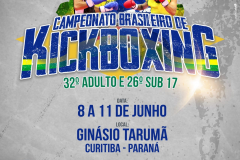 A 32ª edição do Campeonato Brasileiro de Kickboxing (Brasileirão) será realizada em Curitiba entre os dias 8 e 11 de junho. 