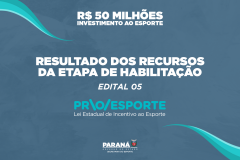 Resultado dos recursos da etapa de habilitação