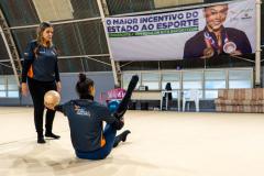  Babi, como é conhecida, pretende transformar a experiência nos Jogos Olímpicos em incentivo para o surgimento de mais ginastas.
