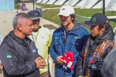 Medalhista olímpico estava acompanhado de outro curitibano que foi destaque na Olimpíada, Luigi Cini, bolsista do programa do Governo Geração Olímpica