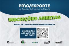Abertas Inscrições Edital 06