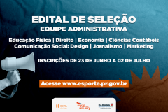 Estágio: Esporte abre inscrições para equipe administrativa do Geração Olímpica e Paralímpica