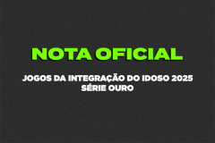 Jogos da Integração do Idoso são remarcados para 2026