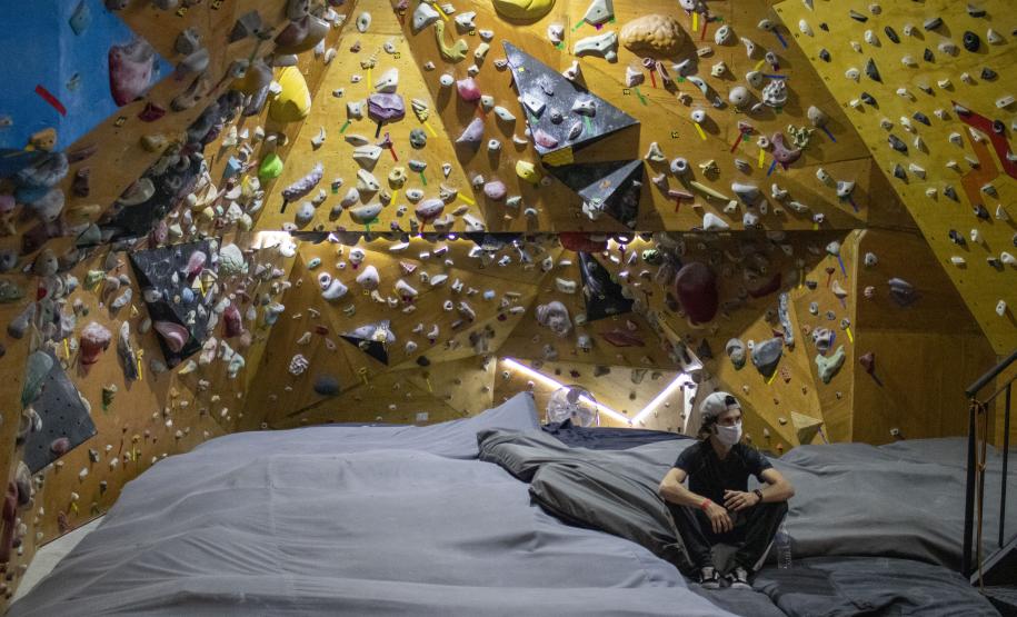 Campeonato Brasileiro de Escalada 2020 - Etapa Curitiba. Eduardo Pereira/Paraná Esporte