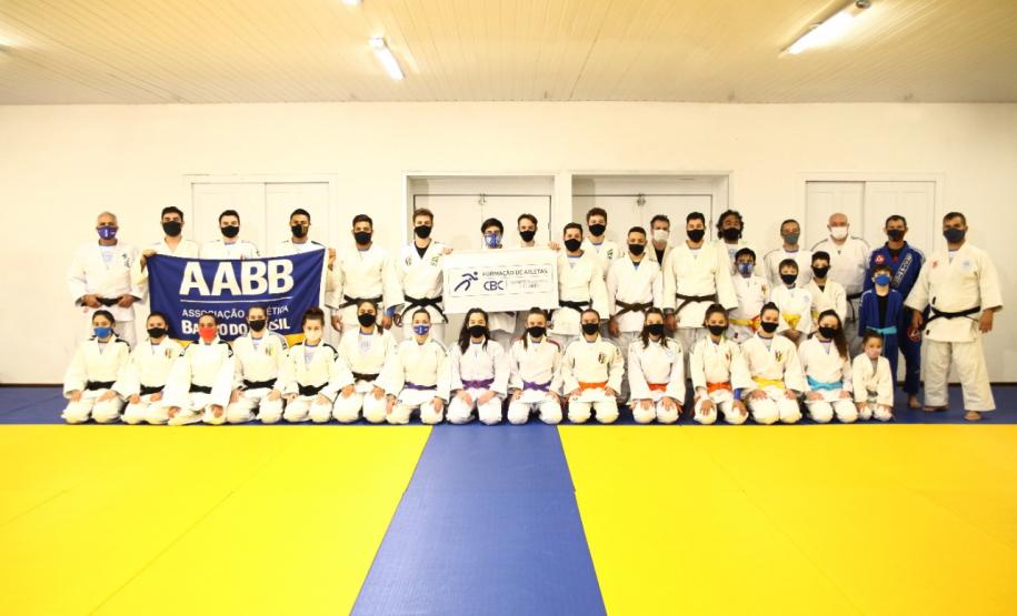 Atletas do Judô na AABB