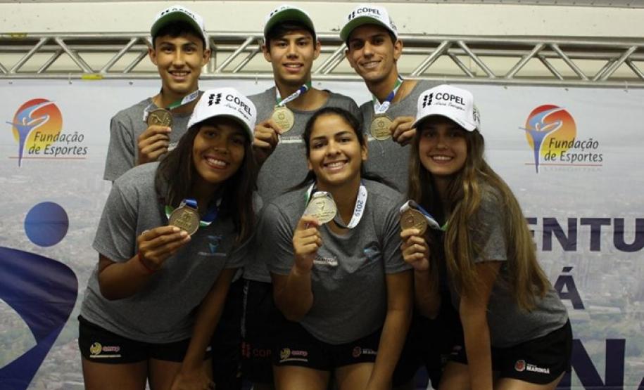 Jogos da Juventude – Fase final – Etapa: Londrina(PR). De 20 a 29/09/2019 1° lugar volei de Praia – Fem – Maringá ( AMVP) 1° Lugar volei de Praia – Masculino – Maringa (AMVP)