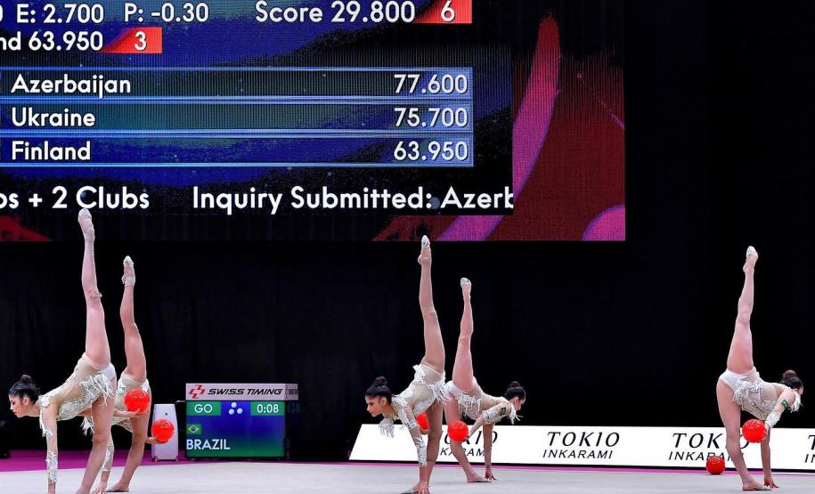 Equipe da Seleção brasileira no Mundial de Ginástica Rítmica