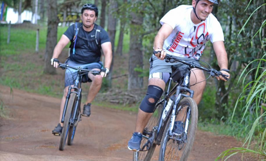 imagens da ciclorrota das laranjeiras no município de laranjeiras do sul