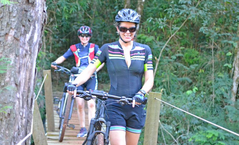 imagens da ciclorrota das laranjeiras no município de laranjeiras do sul