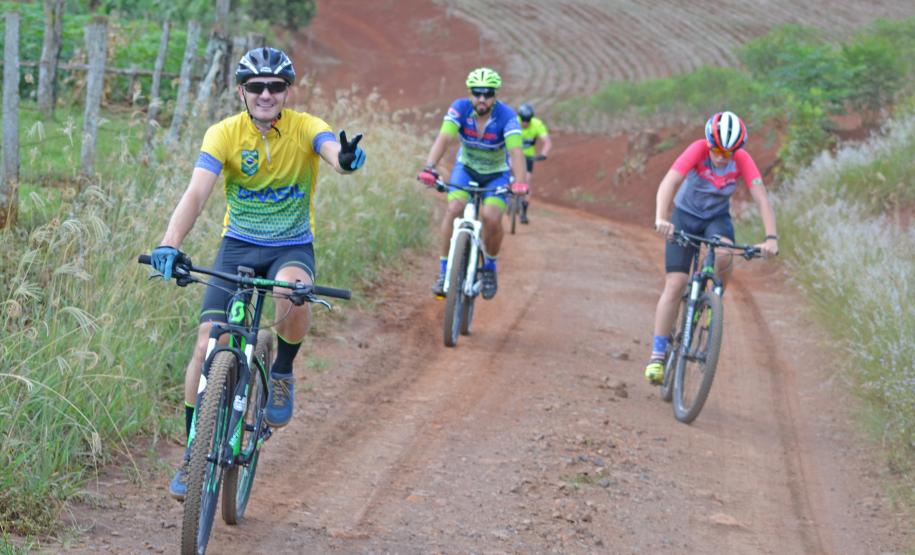 imagens da ciclorrota das laranjeiras no município de laranjeiras do sul
