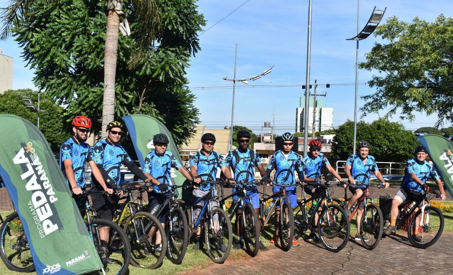 ciclistas pedalando na Rota Marialva I