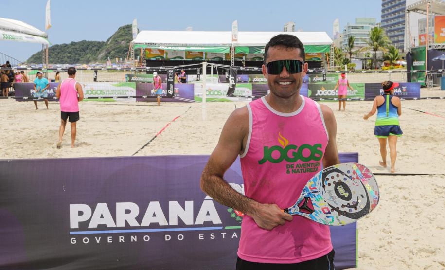 Matinhos, 11 de fevereiro de 2023 - Neste sábado a Arena Verão Maior em Caiobá recebeu o Torneio de Beach Tennis. Fotos: Roberto Dziura Jr/AEN