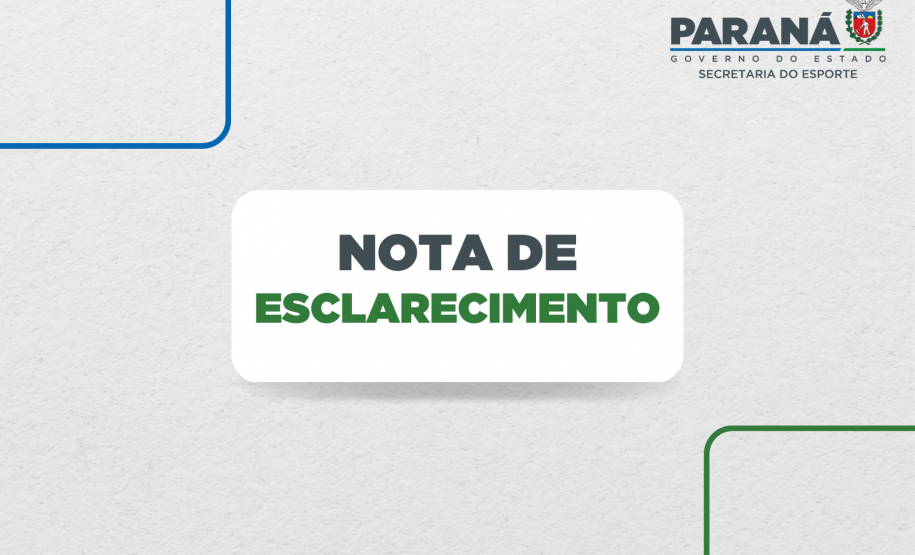 nota de esclarecimento
