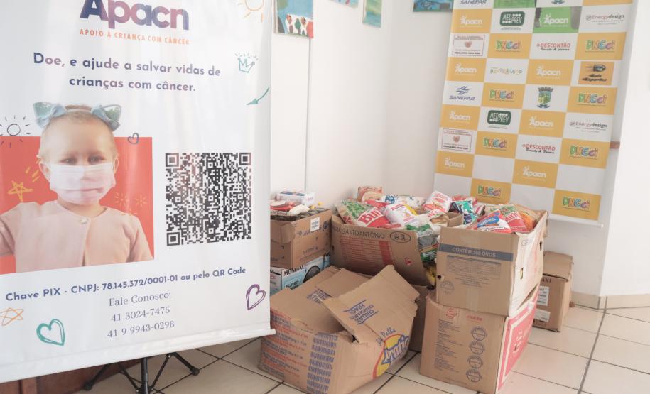 Evento filantrópico arrecada e entrega doações de alimentos à APACN