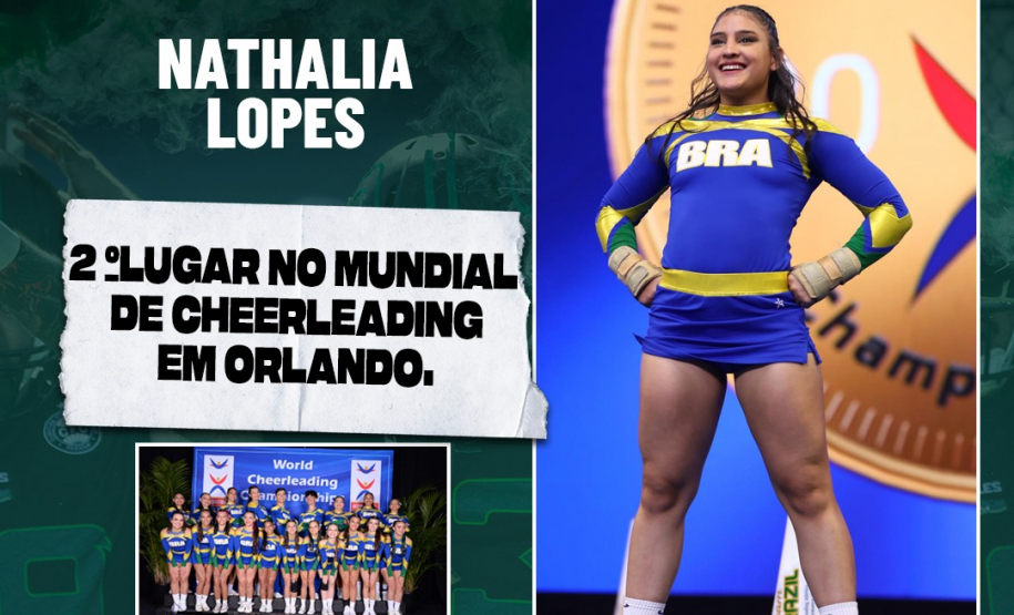 Paranaense conquista segundo lugar no mundial de cheerleading, em Orlando