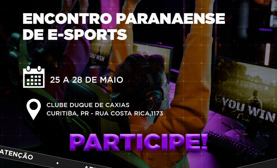 Encontro Paranaense de E-Sports acontece entre 25 e 28 de maio, em Curitiba