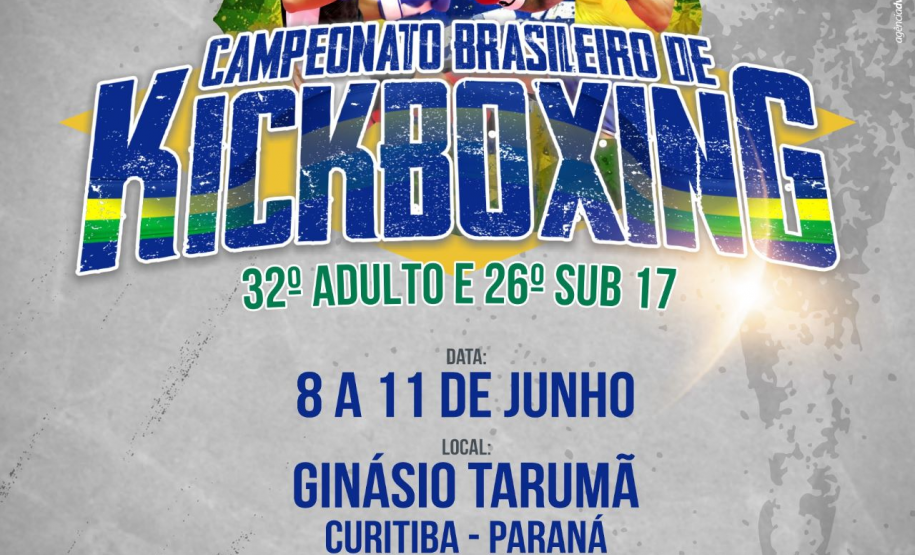 A 32ª edição do Campeonato Brasileiro de Kickboxing (Brasileirão) será realizada em Curitiba entre os dias 8 e 11 de junho.