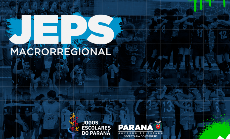 Começa nesta quarta-feira (07) e segue até domingo (11) a fase macrorregional dos Jogos Escolares do Paraná (Jeps).