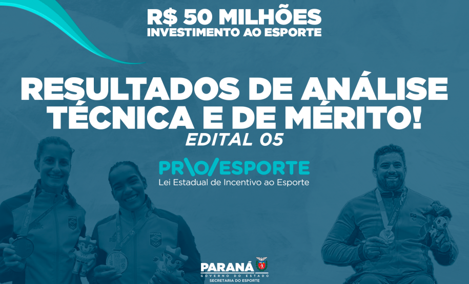 Confira os resultados dos classificados para a terceira etapa do Edital 05