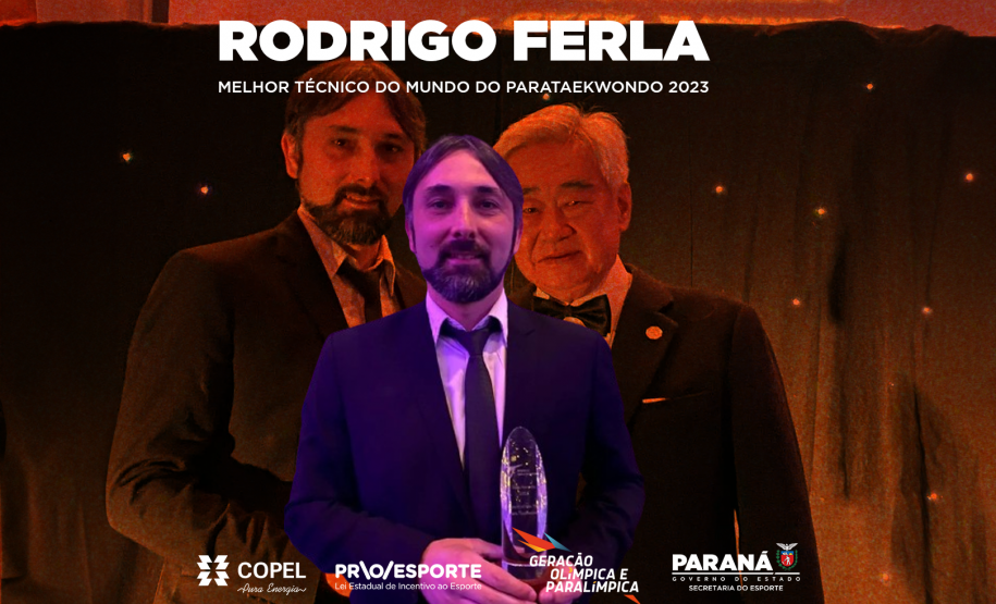 Treinador de parataekwondo apoiado pelo Estado recebe prêmio de melhor do mundo