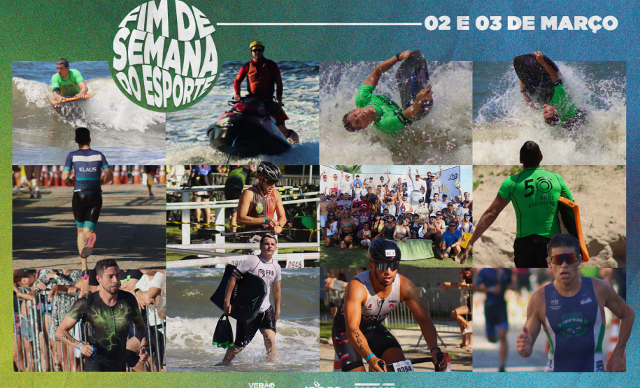 Fim de semana esportivo tem Bodyboarding e Triathlon no litoral