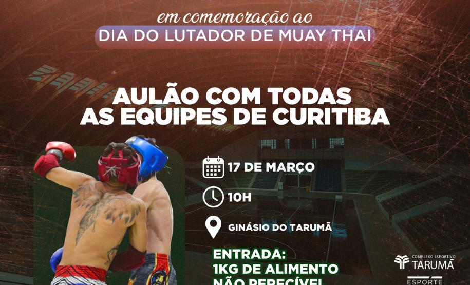 Aulão no Complexo Esportivo Tarumã marca o Dia Mundial do Muay Thai