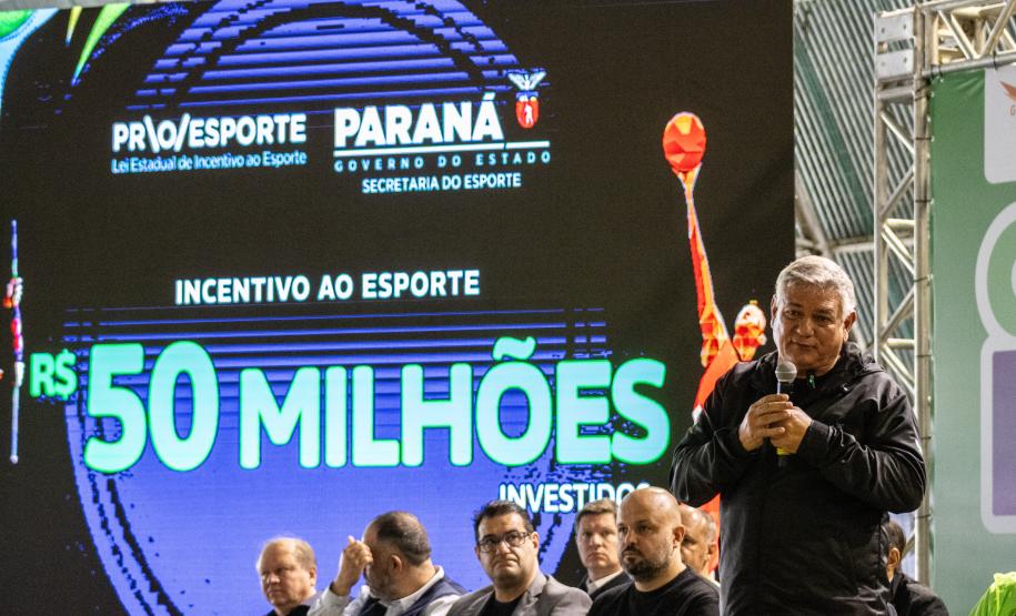 Governador em exercício Darci Piana participa do evento Transformando Pessoas, Formando Vencedores, evento que reuniu atletas e técnicos paranaenses que vão participar dos Jogos Olímpicos e Paralímpicos de Paris 2024.